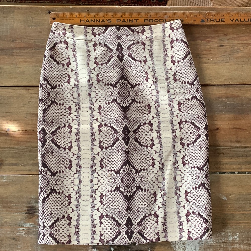 Bundle any 3 skirts for $25  🎉 J. Crew Python/Snake No. 2 Pencil Skirt